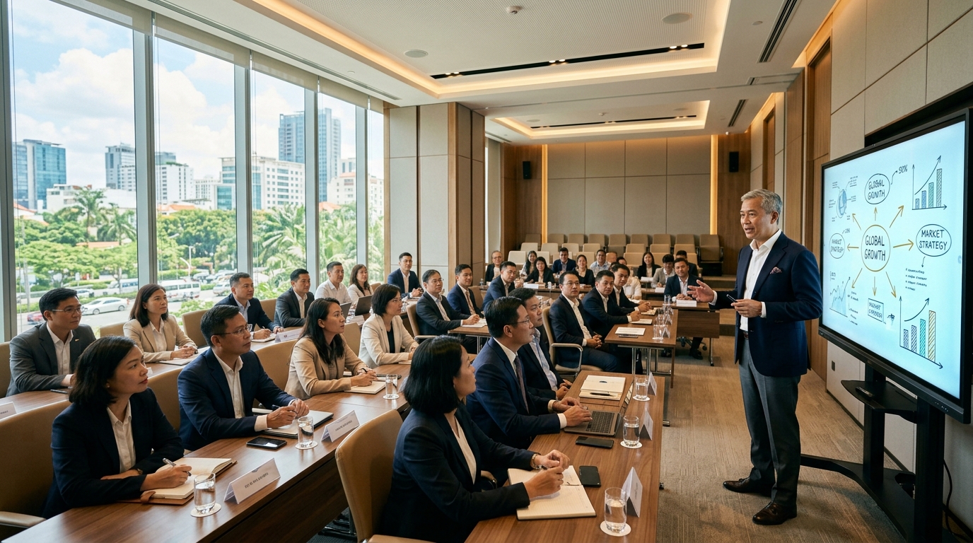 Chuyên gia AWiT cùng doanh nghiệp trong buổi đồng hành